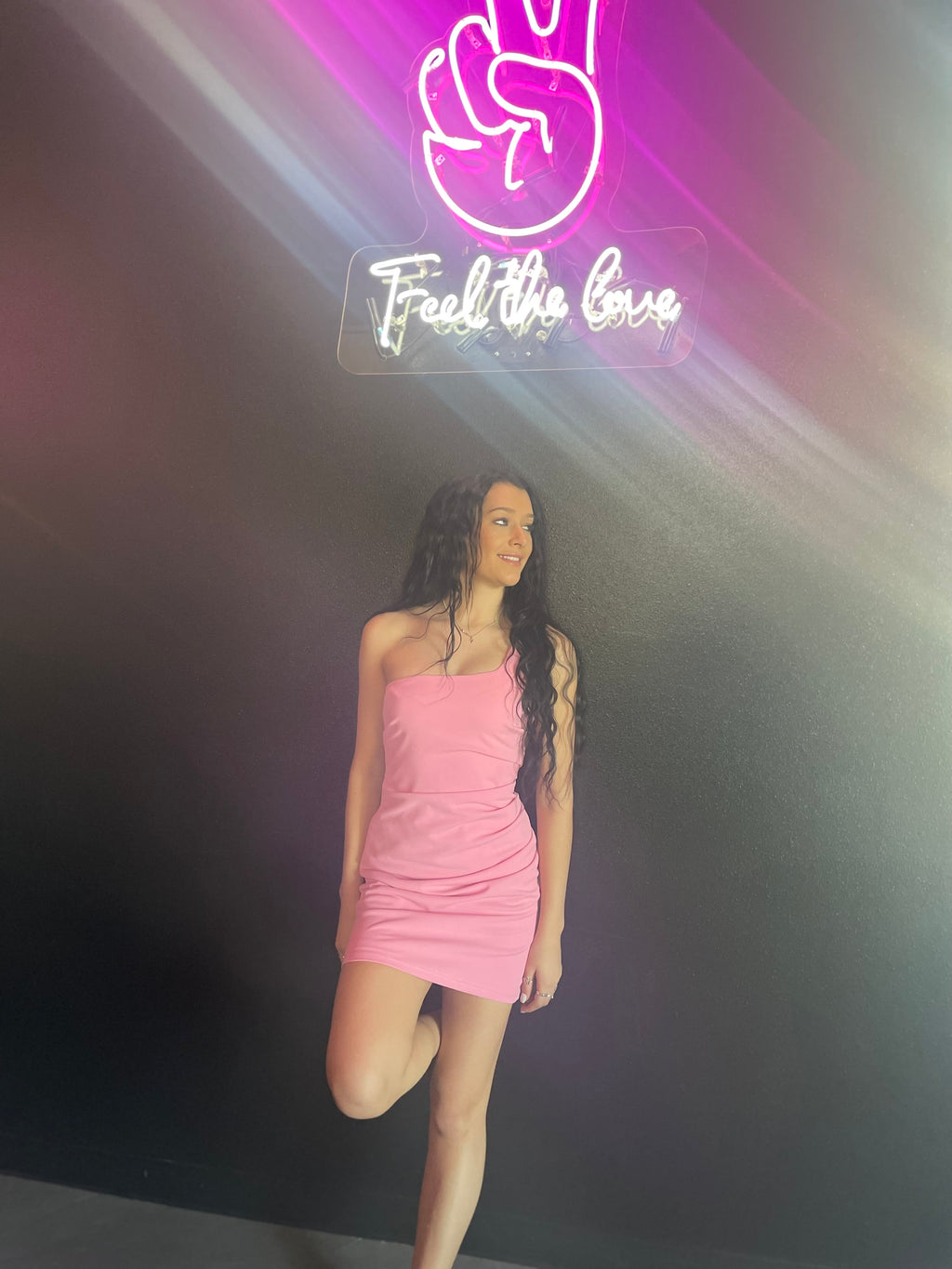 One Shoulder Mini Dress