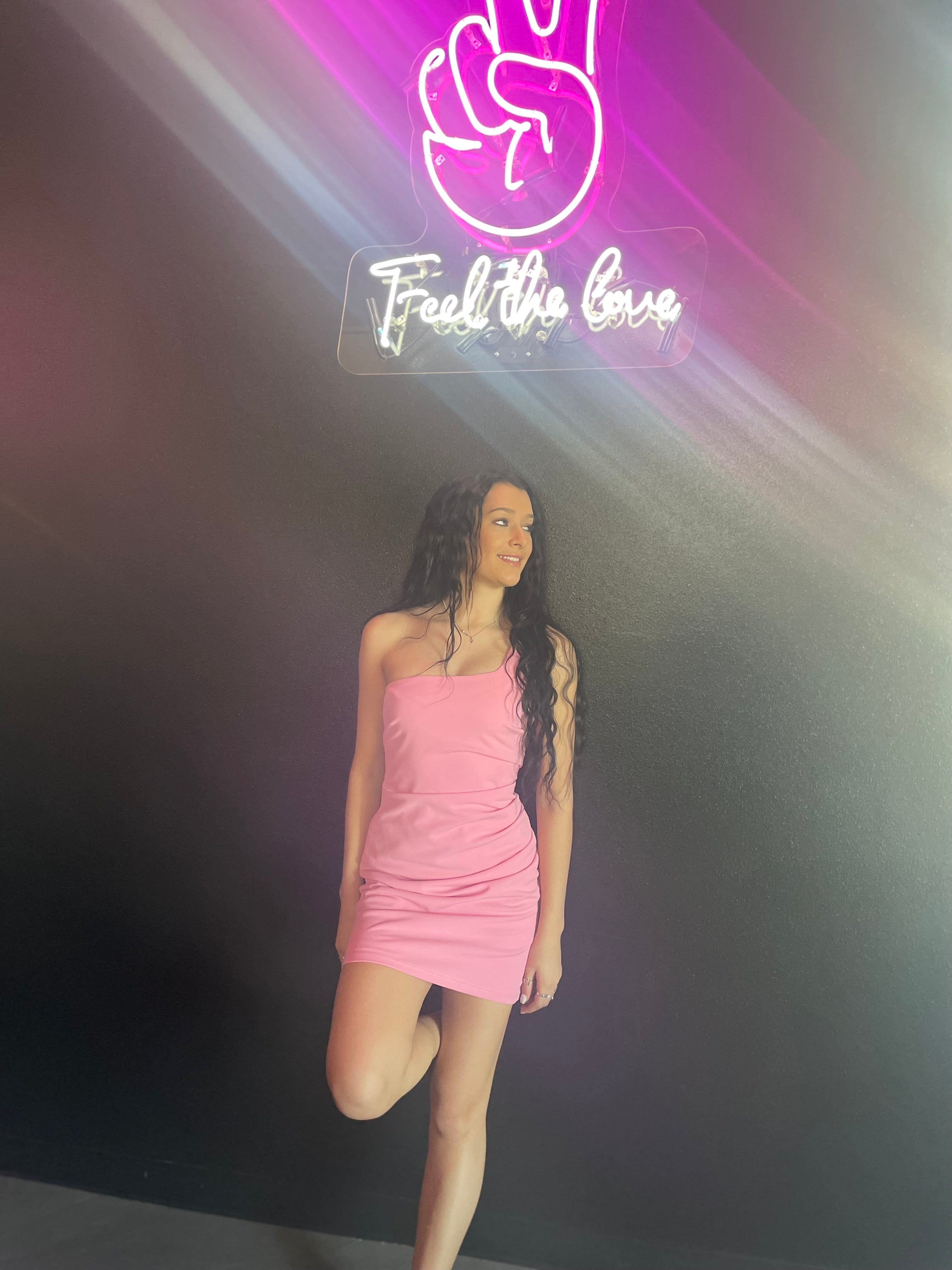 One Shoulder Mini Dress