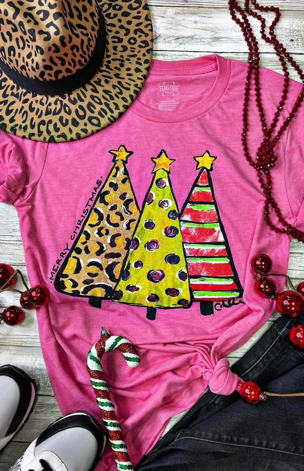 Callie's Pattern Christmas Trees Tee