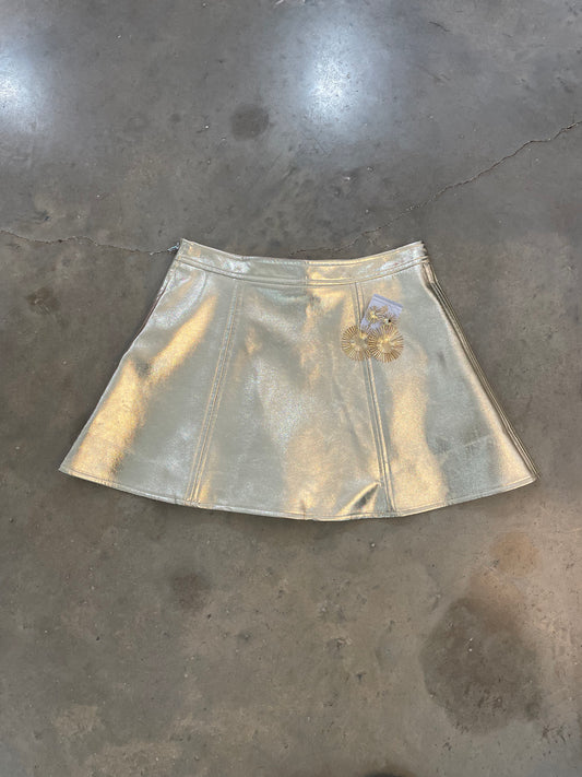 Gold Mini Skirt