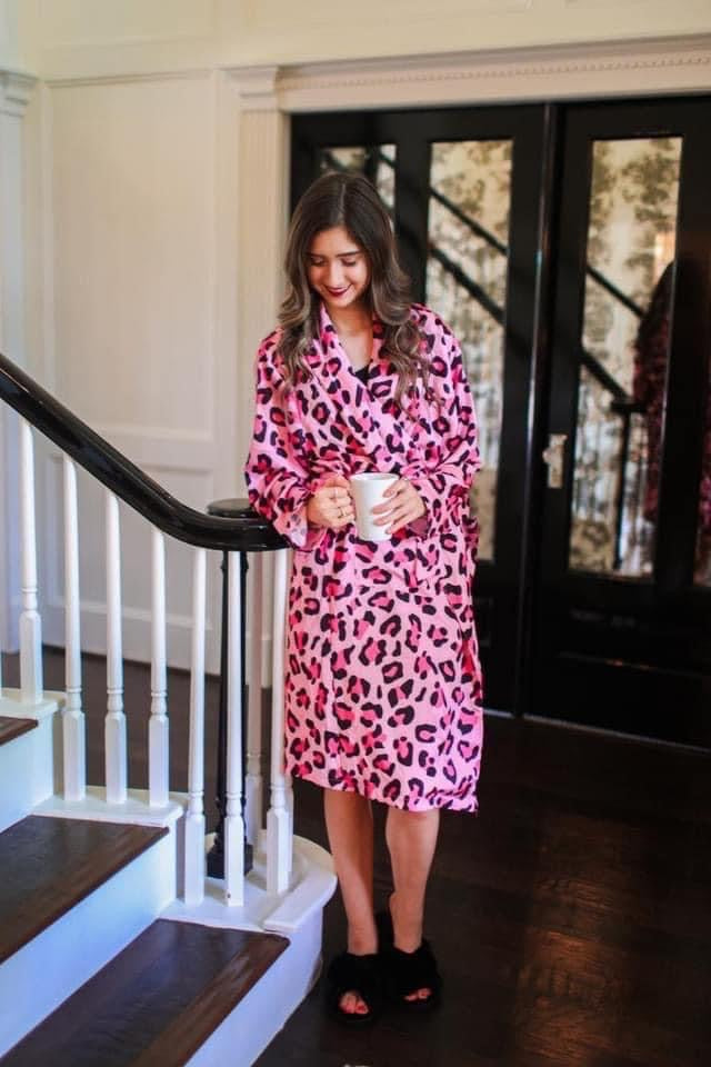 Lucy Leopard Robe