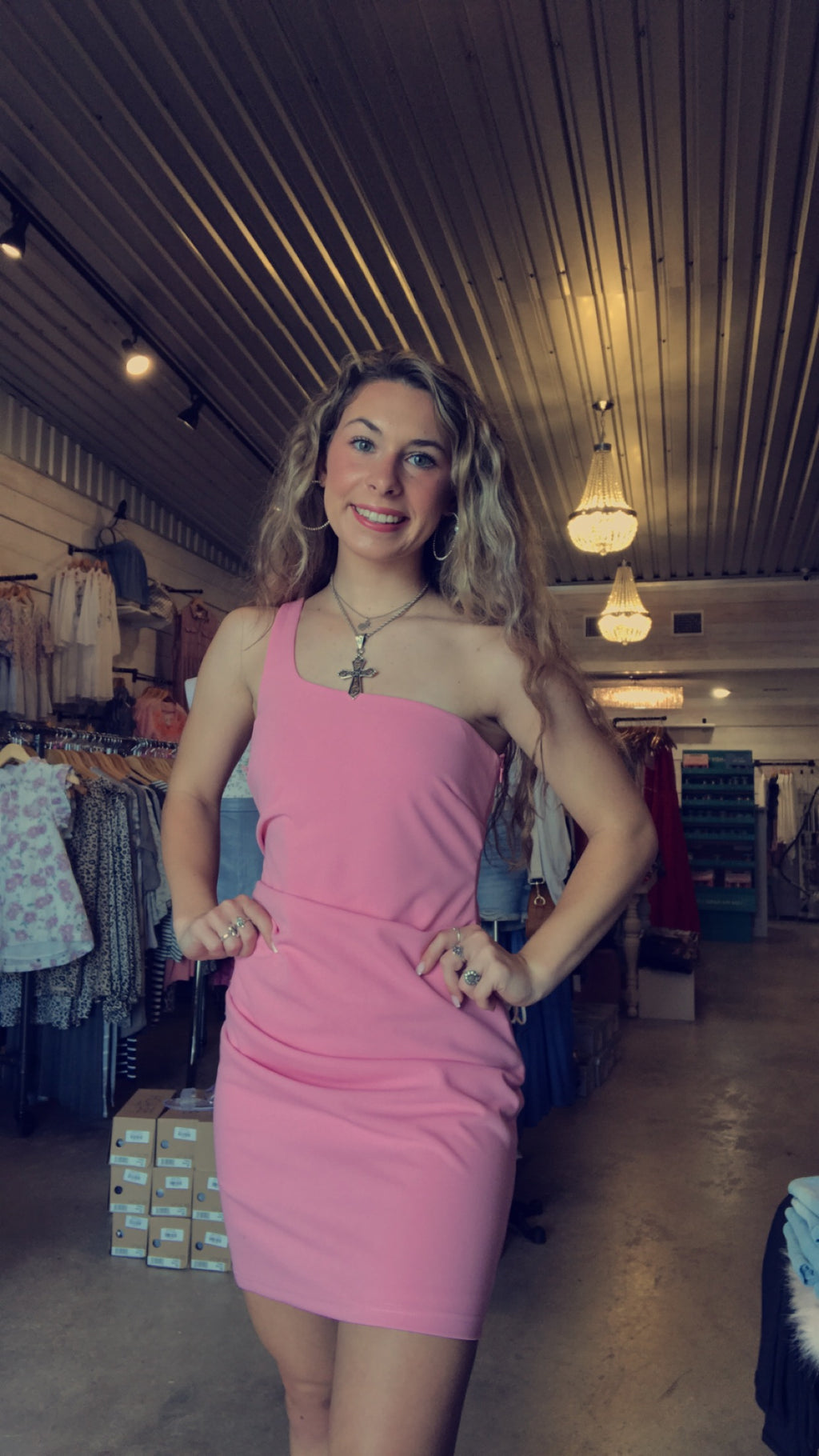 One Shoulder Mini Dress