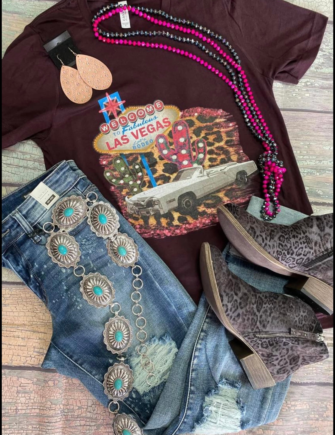 Let's Rodeo Vegas Tee