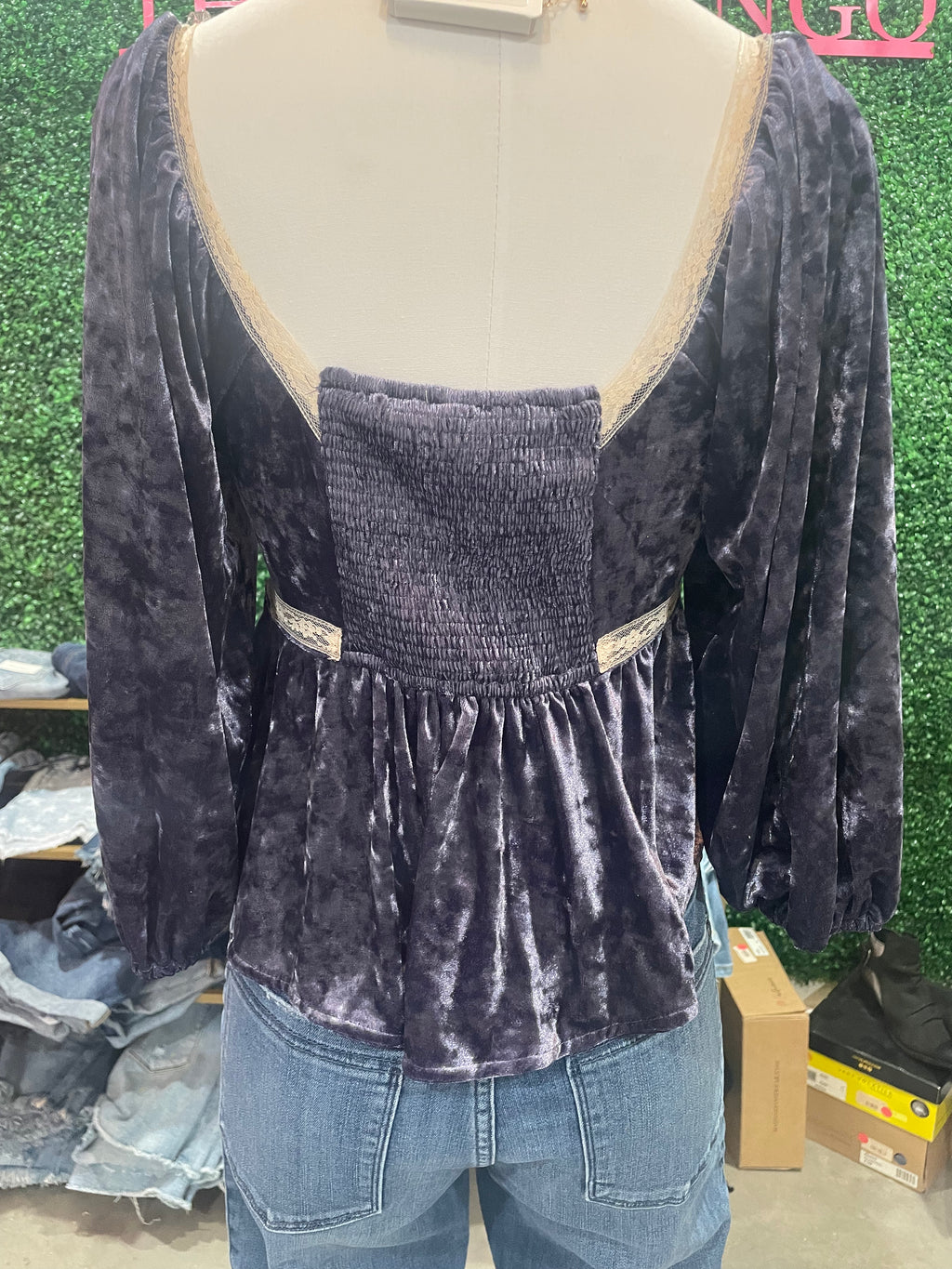 Midnight Velvet Top