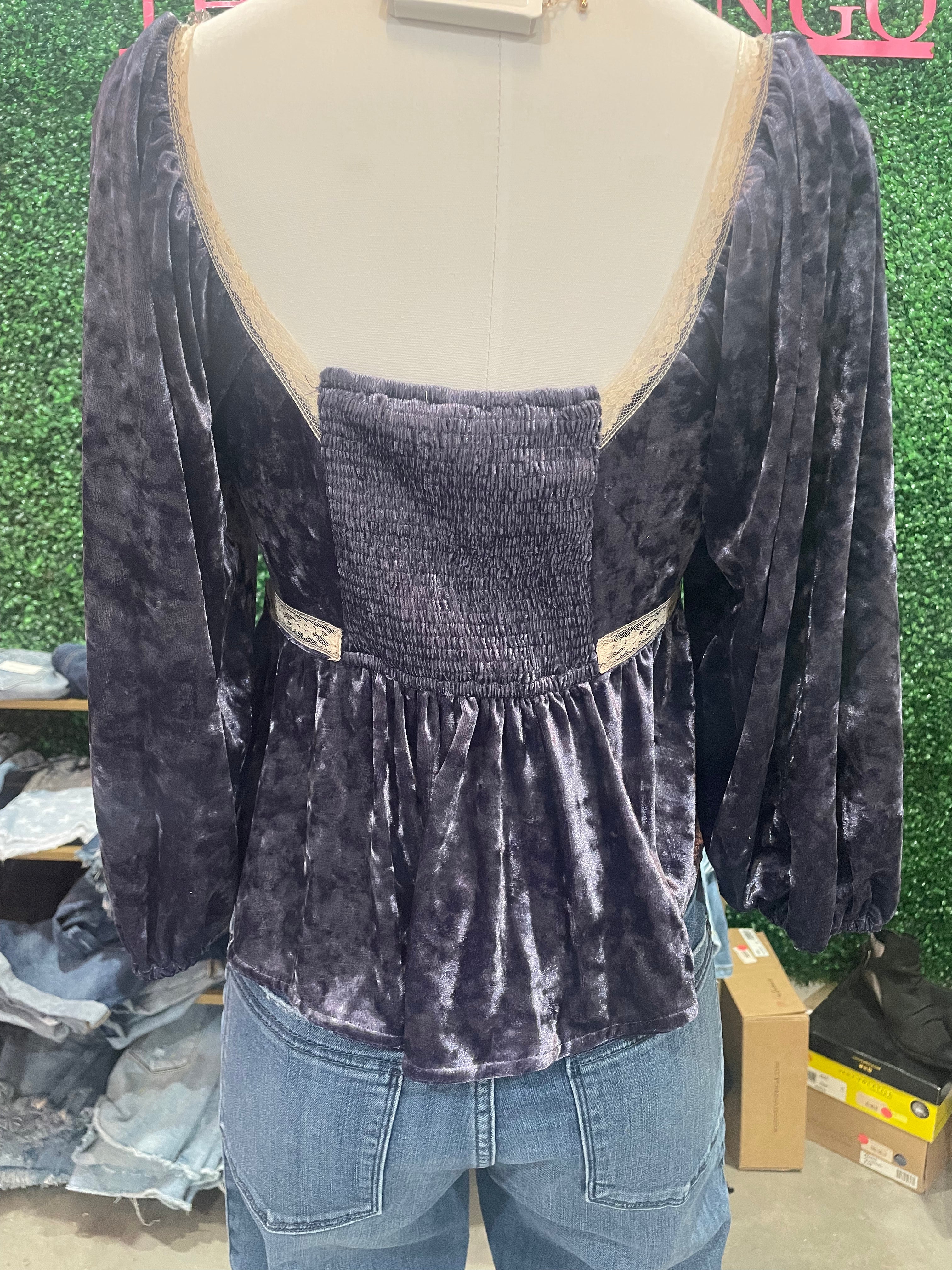 Midnight Velvet Top