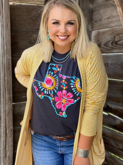 Callie's Floral Texas Tee