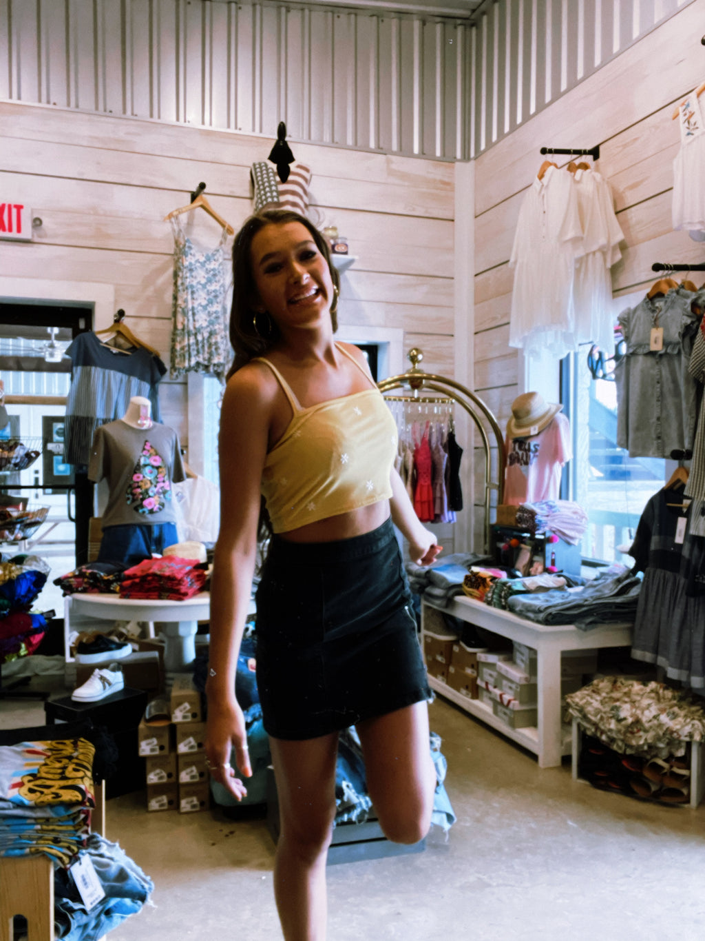 Embroidery Tank Crop