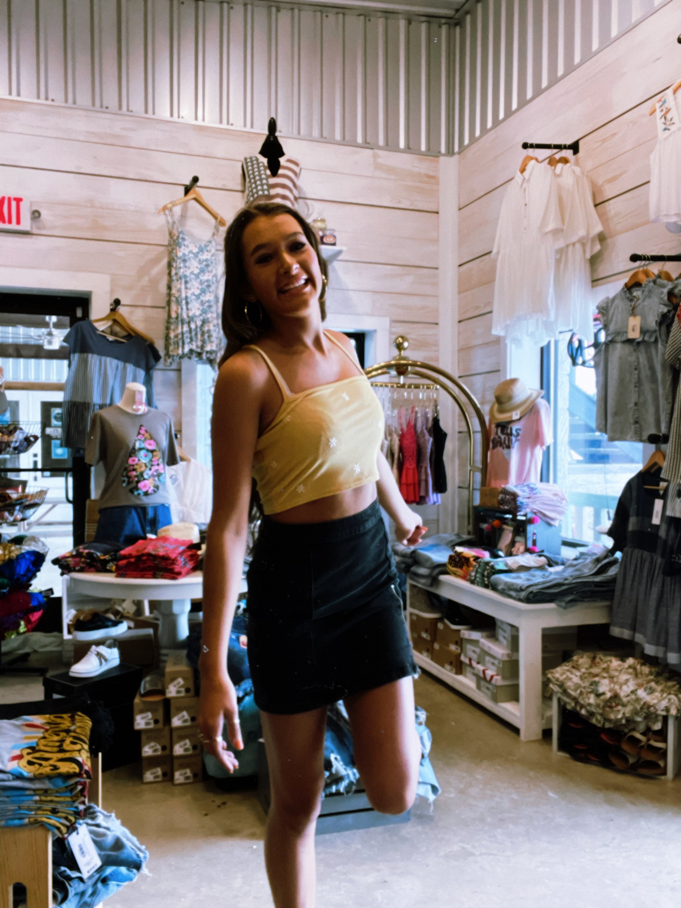 Embroidery Tank Crop