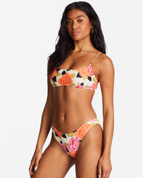 Magic Gardens Skinny Mini Crop Bikini Top