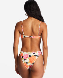 Magic Gardens Skinny Mini Crop Bikini Top