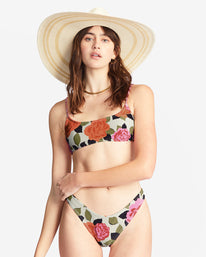 Magic Gardens Skinny Mini Crop Bikini Top