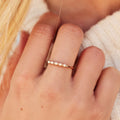 Mini Pearl Pave Ring