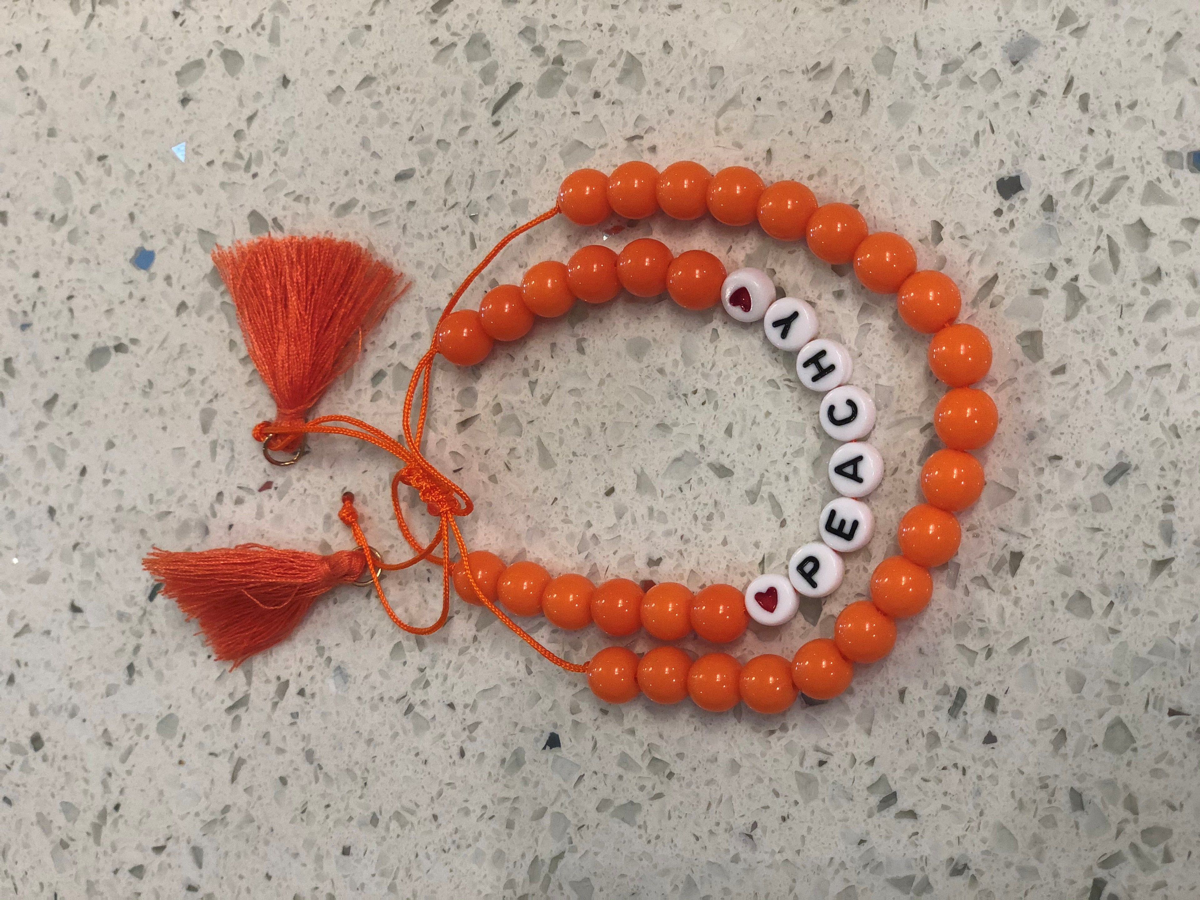 PF Peachy Beaded Bracelet